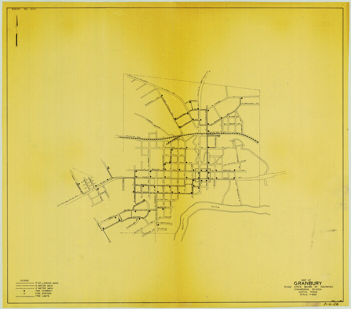 3041, Map of Granbury, General Map Collection