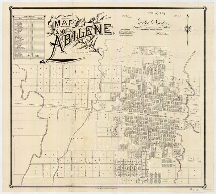 3042, Map of Abilene, General Map Collection