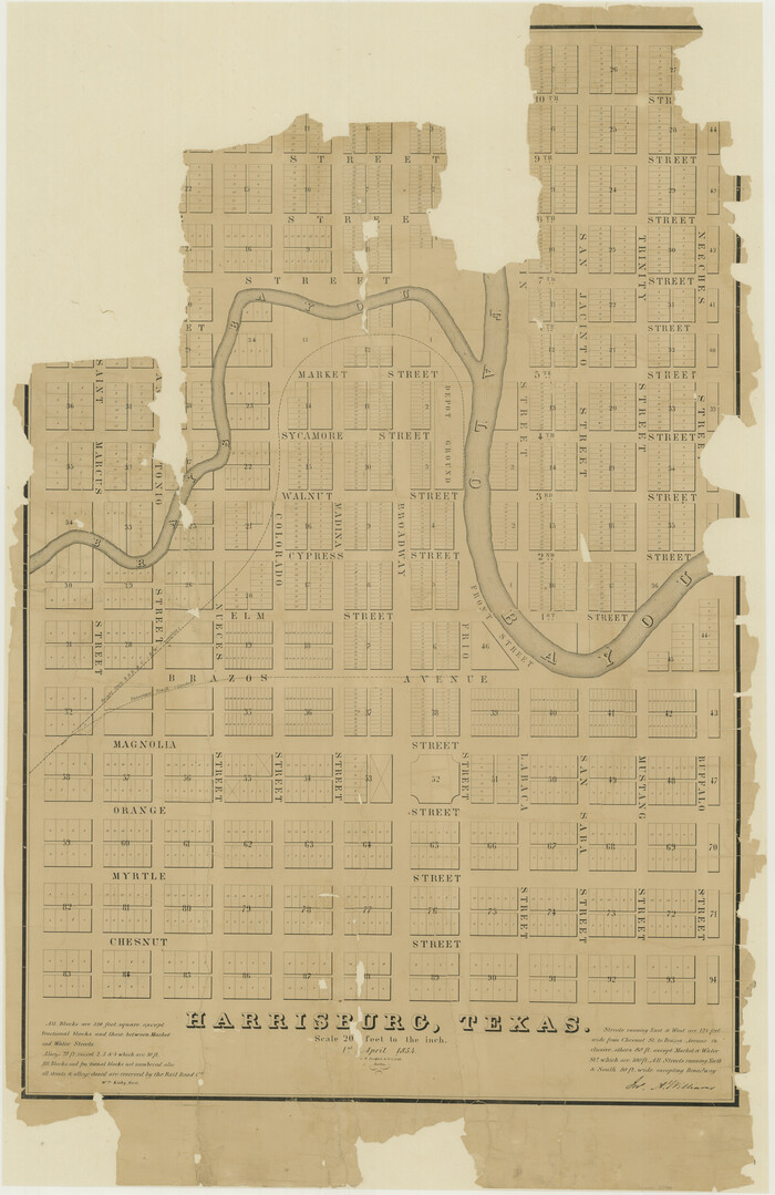 3044, Harrisburg, Texas, General Map Collection