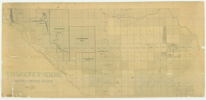 3047, Texas & Pacific Ry Reserve west of the Pecos River, General Map Collection