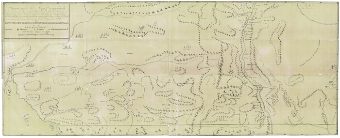 3062, Primera parte del Mapa, que comprende la Frontera, de los Dominios del Rey, en la America Septentrional, General Map Collection