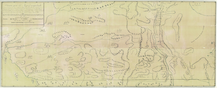 3062, Primera parte del Mapa, que comprende la Frontera, de los Dominios del Rey, en la America Septentrional, General Map Collection