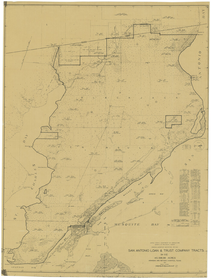 3073, Aransas Migratory Waterfowl Refuge, San Antonio Loan & Trust Company Tracts, 45,596.98 acres, Aransas and Refugio Counties, General Map Collection