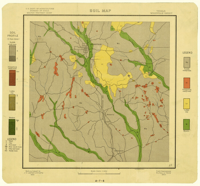 3077, Soil Map, Texas, Woodville Sheet, General Map Collection
