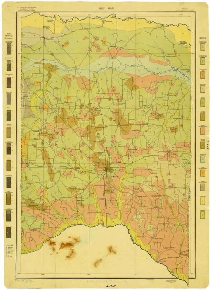 3080, Soil Map, Texas, Titus County Sheet, General Map Collection
