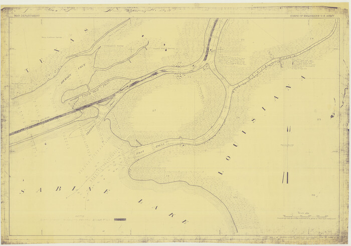 3089, Survey Gulf to Beaumont and Orange, Texas, General Map Collection