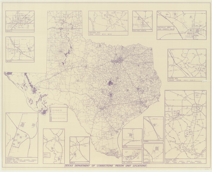 3104, Texas Department of Corrections Prison Unit Locations, General Map Collection