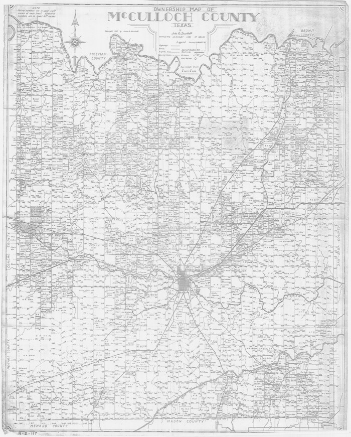 3138, Ownership Map of McCulloch County, Texas, General Map Collection
