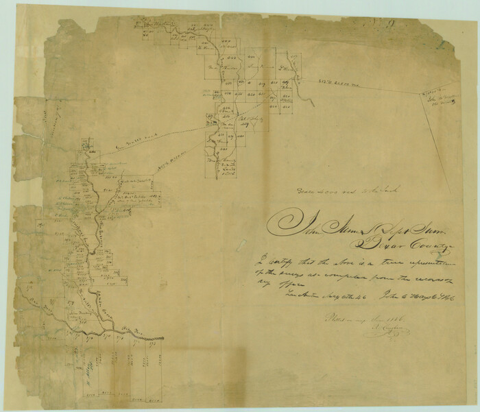 3167, [Surveys in the Bexar District along the Sabinal and Frio Rivers], General Map Collection