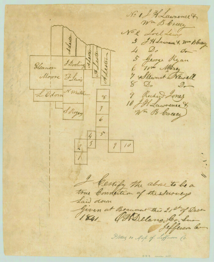 3177, [Surveys in the Jefferson District], General Map Collection