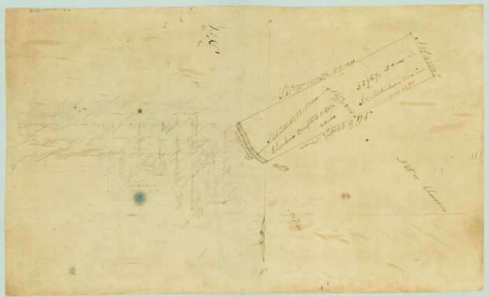 3178, [Sketch of the Robertson League on the Brazos River showing a conflict with T.J. Chambers], General Map Collection