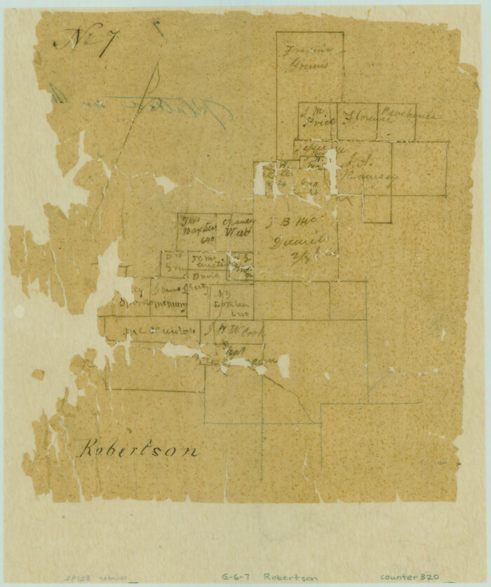 320, [Surveys along Richland Creek], General Map Collection