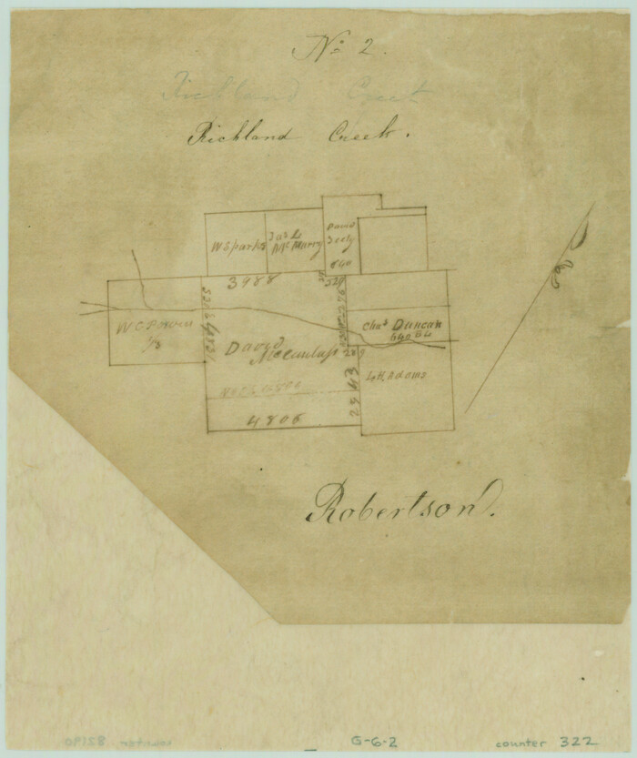 322, [Surveys along Richland Creek], General Map Collection