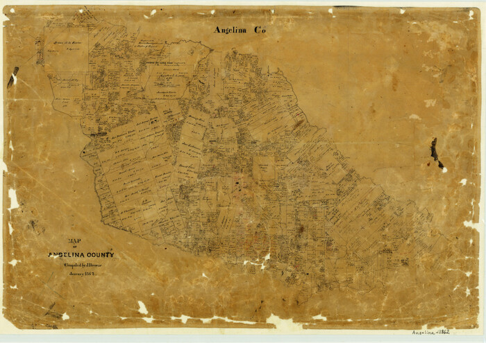 3233, Map of Angelina County, General Map Collection