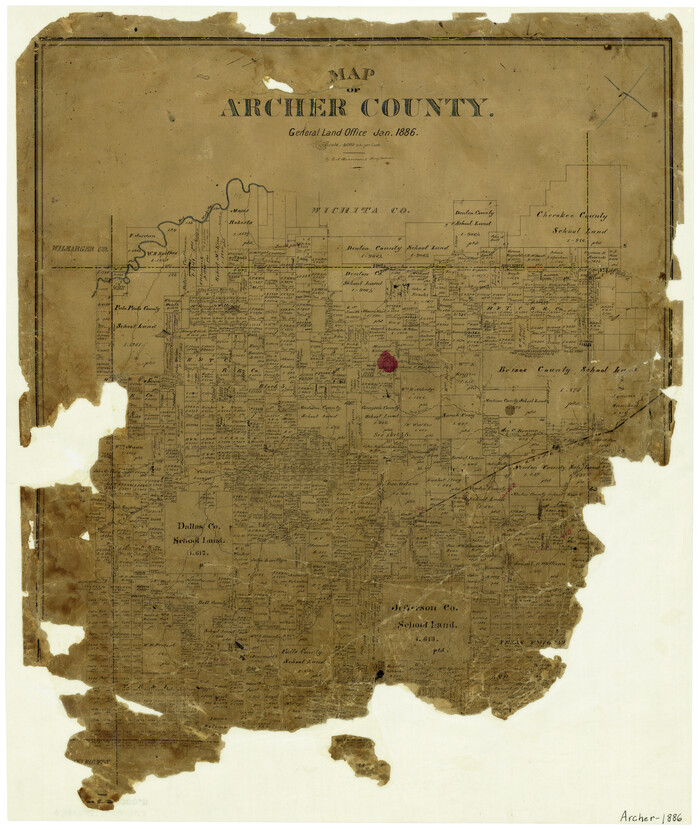 3240, Map of Archer County, General Map Collection