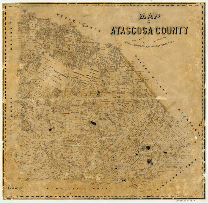 3250, Map of Atascosa County, General Map Collection