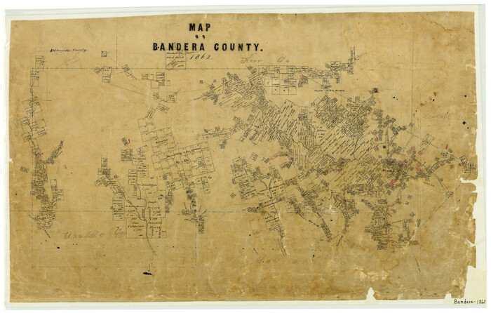 3271, Map of Bandera County, General Map Collection