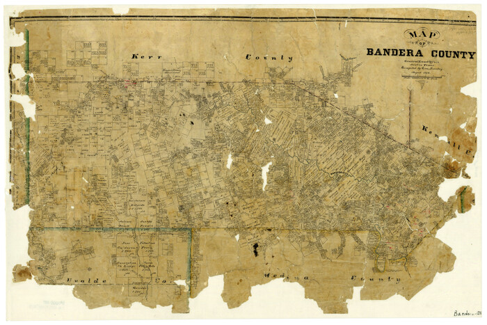 3272, Map of Bandera County, General Map Collection