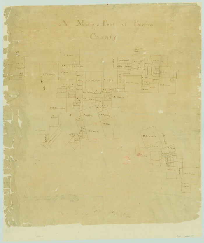 328, A Map of Part of Panola County [Judicial District], General Map Collection
