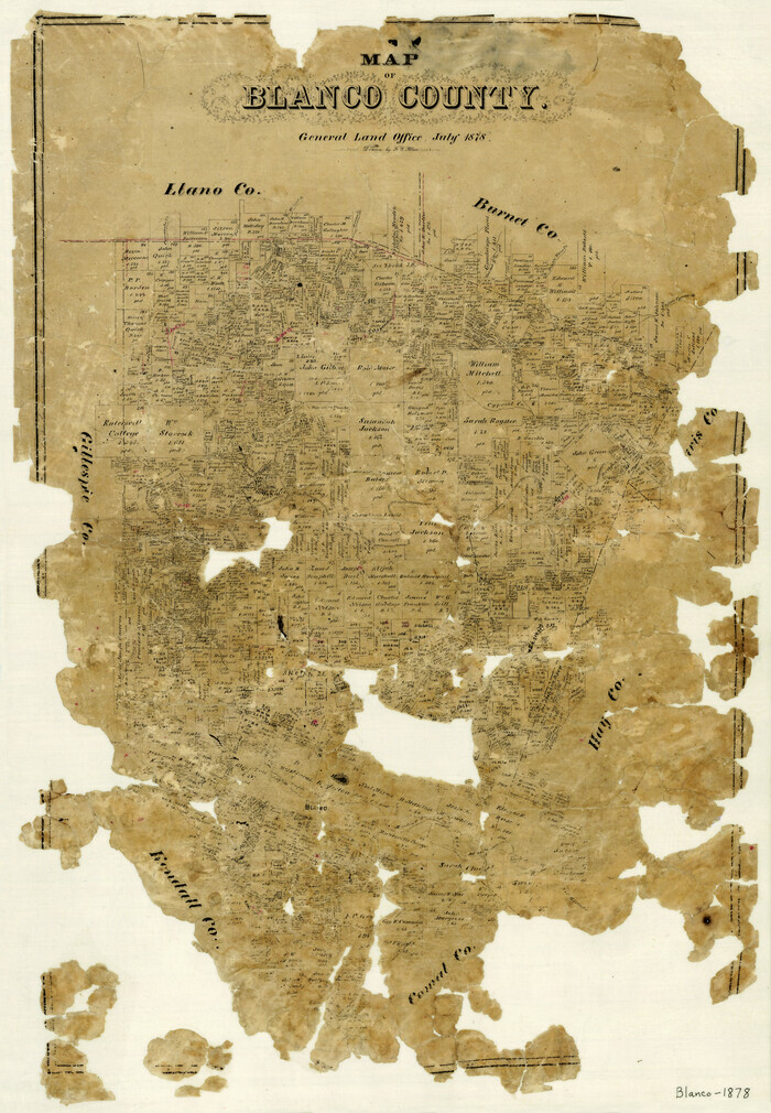 3305, Map of Blanco County, General Map Collection