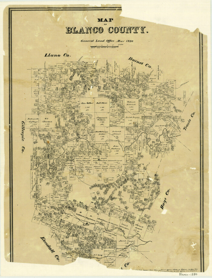 3306, Map of Blanco County, General Map Collection