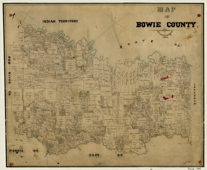 3319, Map of Bowie County, General Map Collection