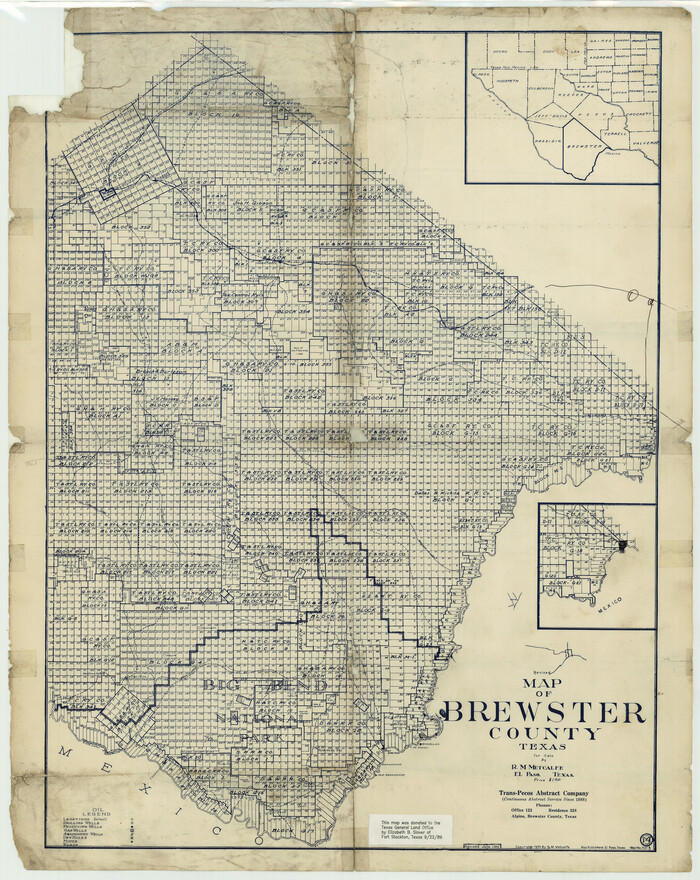 3329, Map of Brewster County, General Map Collection