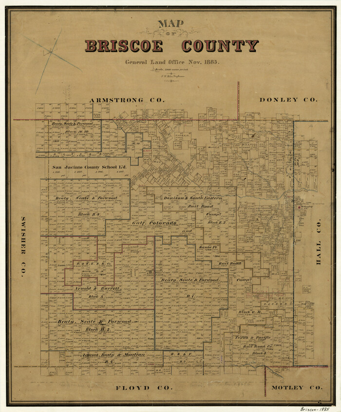 3334, Map of Briscoe County, General Map Collection