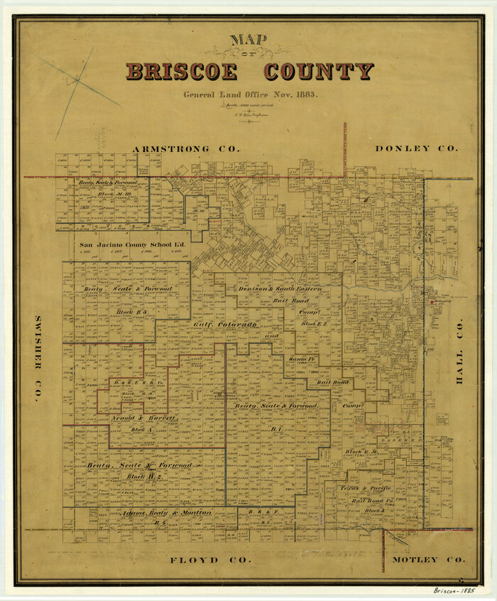 3334, Map of Briscoe County, General Map Collection