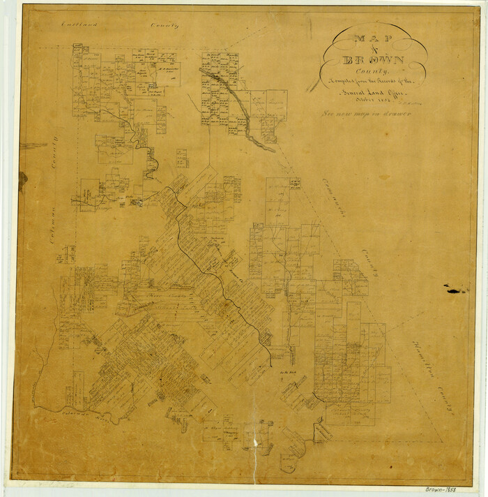3336, Map of Brown County, General Map Collection