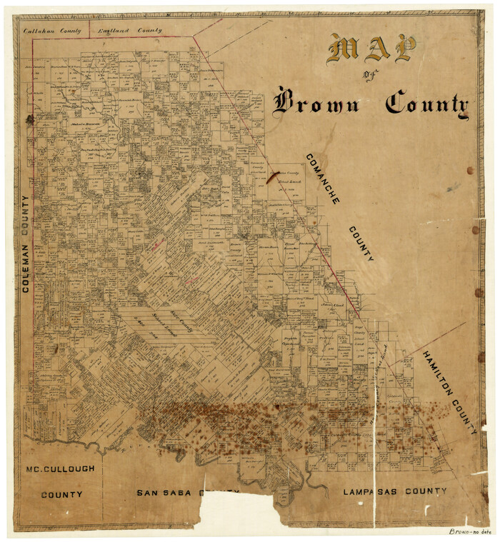3340, Map of Brown County, General Map Collection