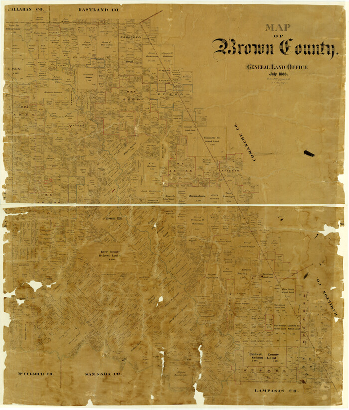 3342, Map of Brown County, General Map Collection