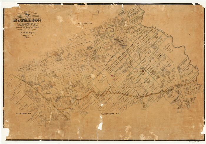 3345, Map of Burleson County, General Map Collection