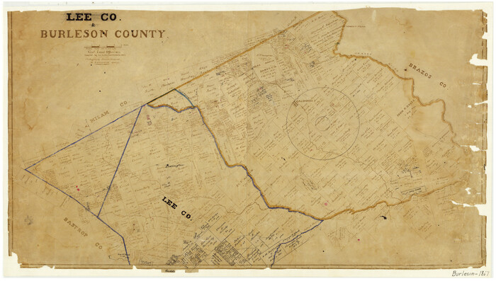 3346, Lee County & Burleson County, General Map Collection