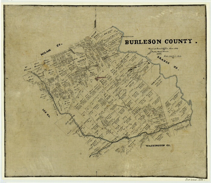 3349, Burleson County, General Map Collection