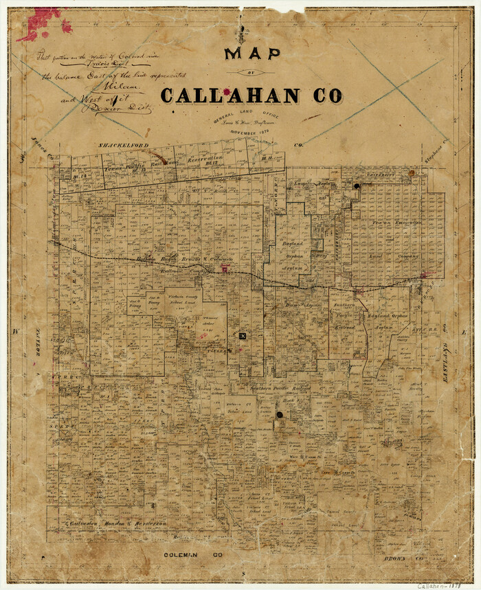 3361, Map of Callahan County, General Map Collection