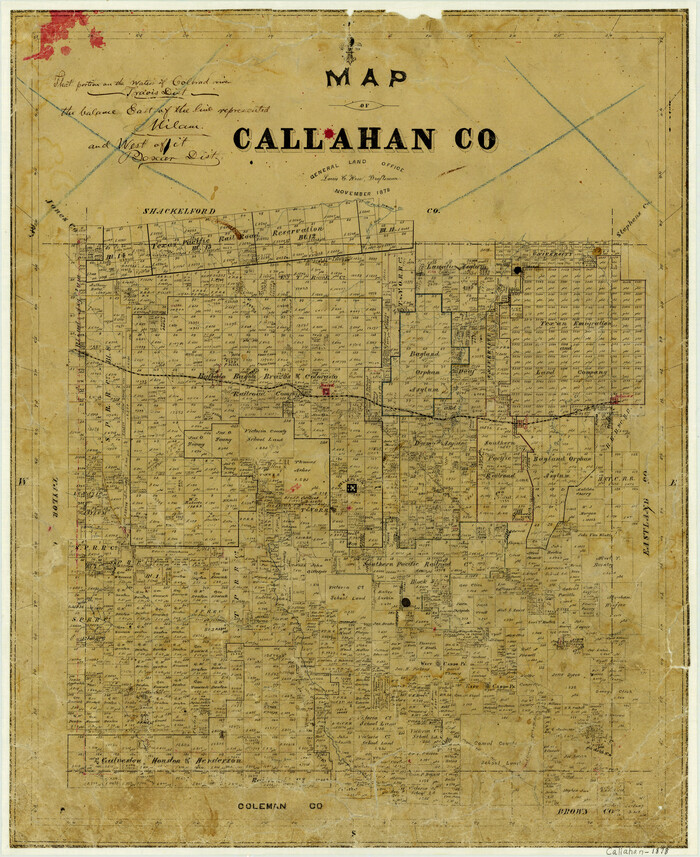 3361, Map of Callahan County, General Map Collection