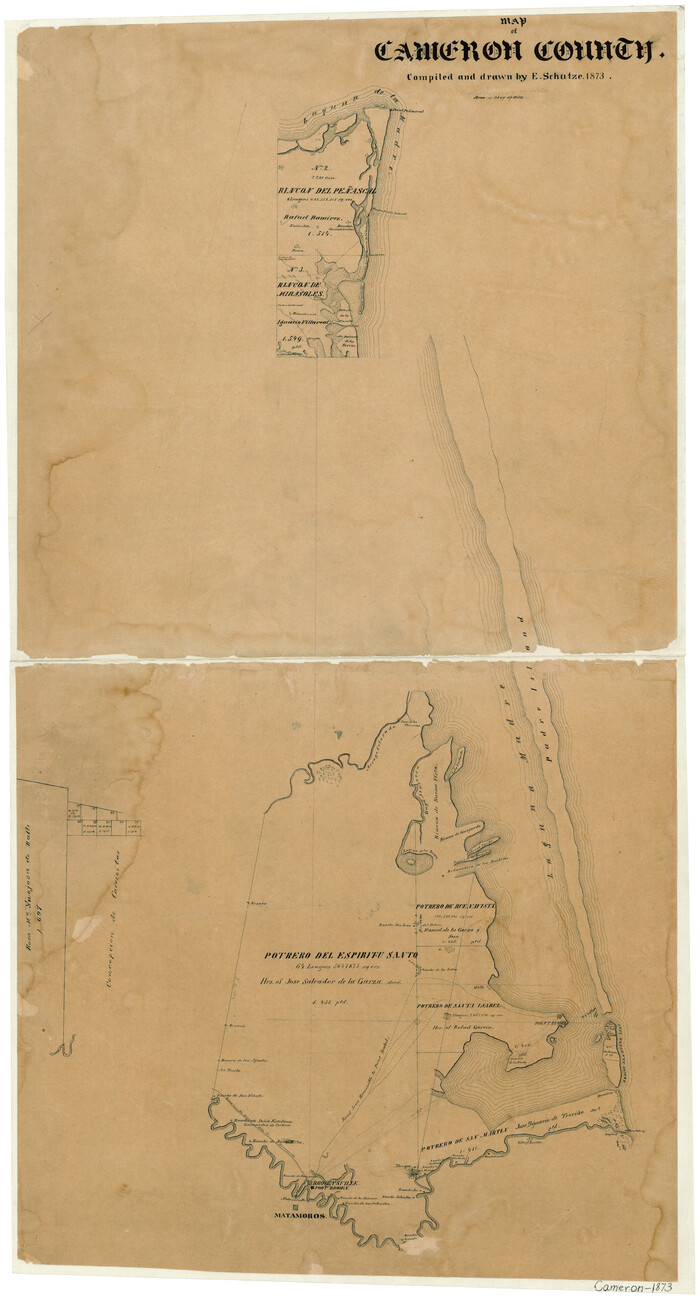 3364, Map of Cameron County, General Map Collection