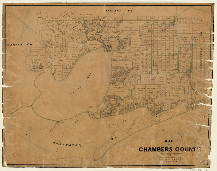 3384, Map of Chambers County, General Map Collection