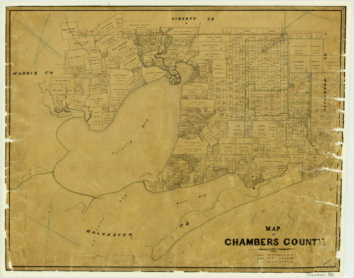 3384, Map of Chambers County, General Map Collection
