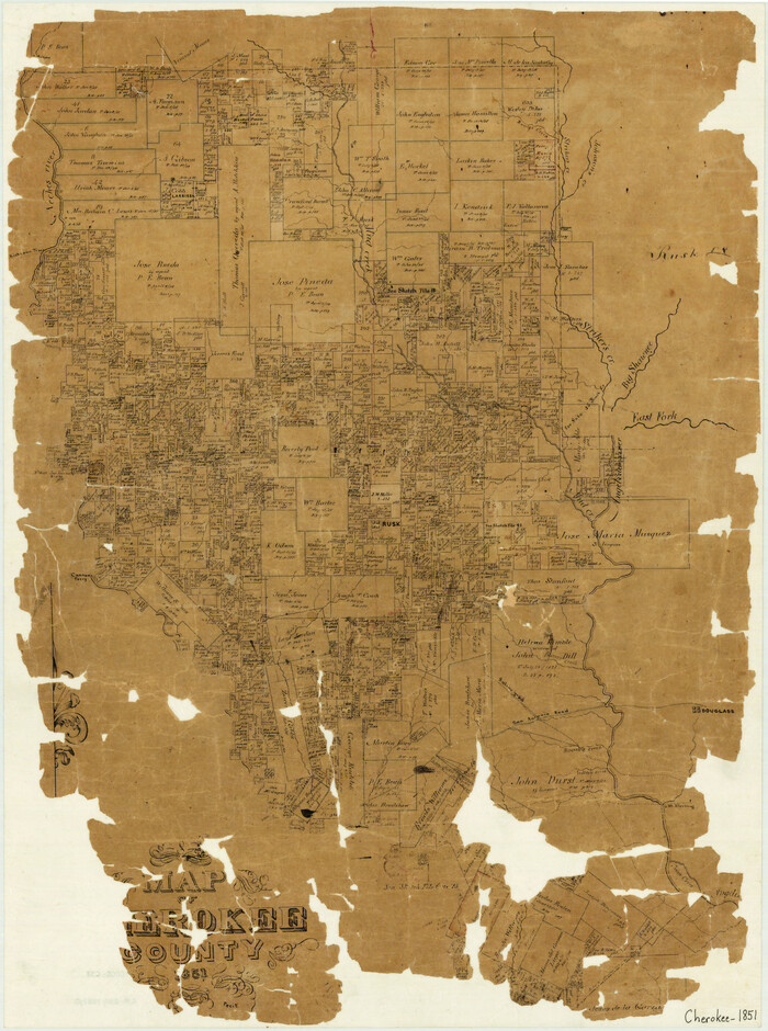 3386, Map of Cherokee County, General Map Collection