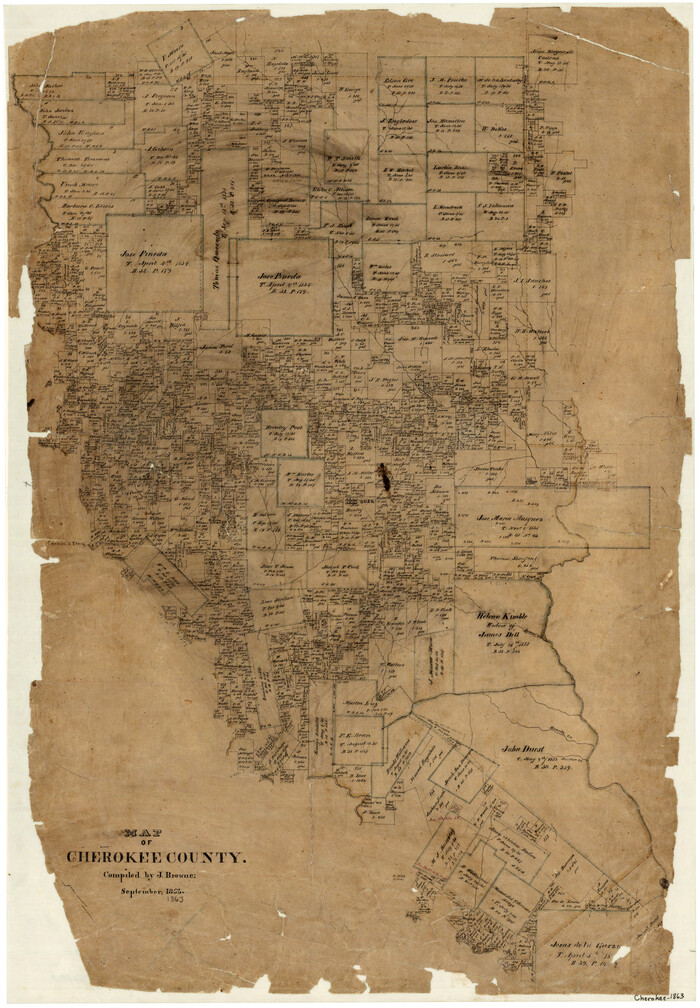 3387, Map of Cherokee County, General Map Collection