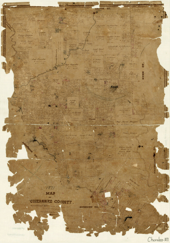 3388, Map of Cherokee County, General Map Collection