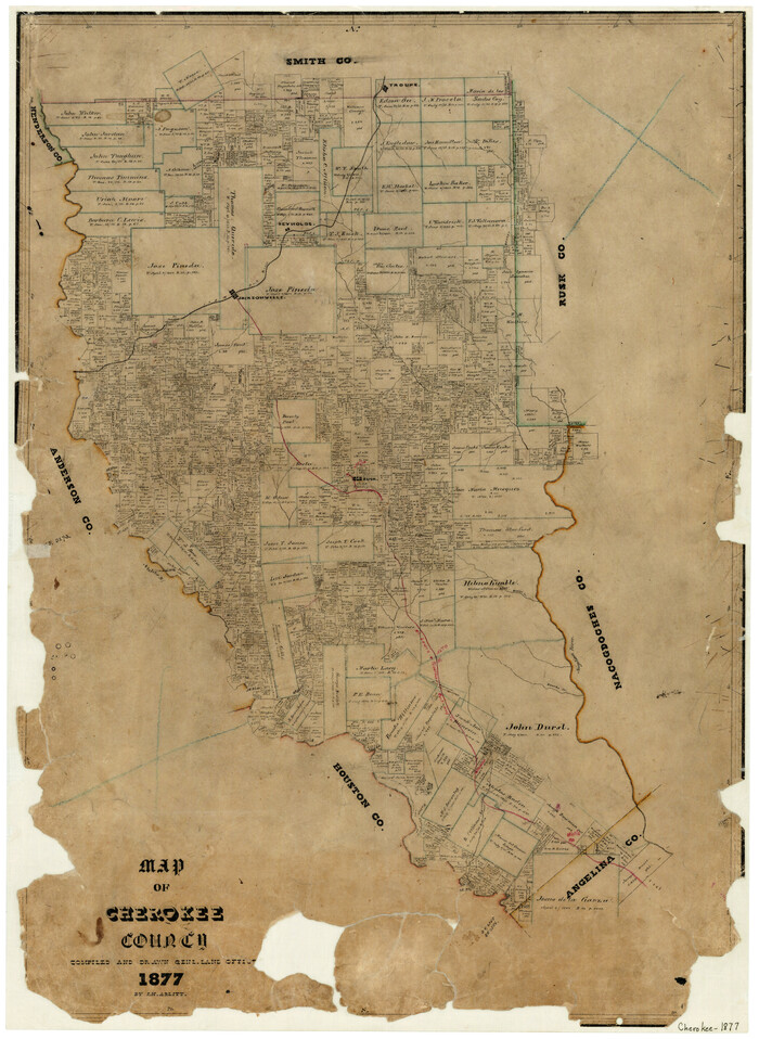 3389, Map of Cherokee County, General Map Collection