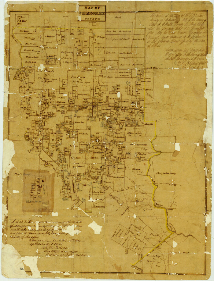 3390, Map of Cherokee County, General Map Collection