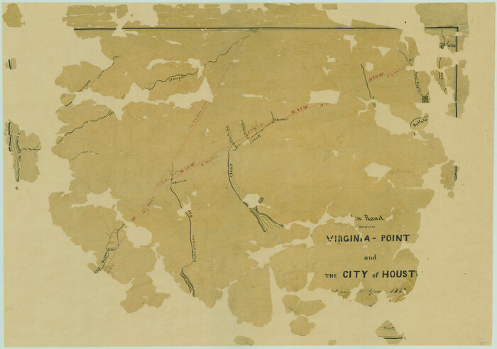 34, New Road Between Virginia Point and the City of Houston, General Map Collection