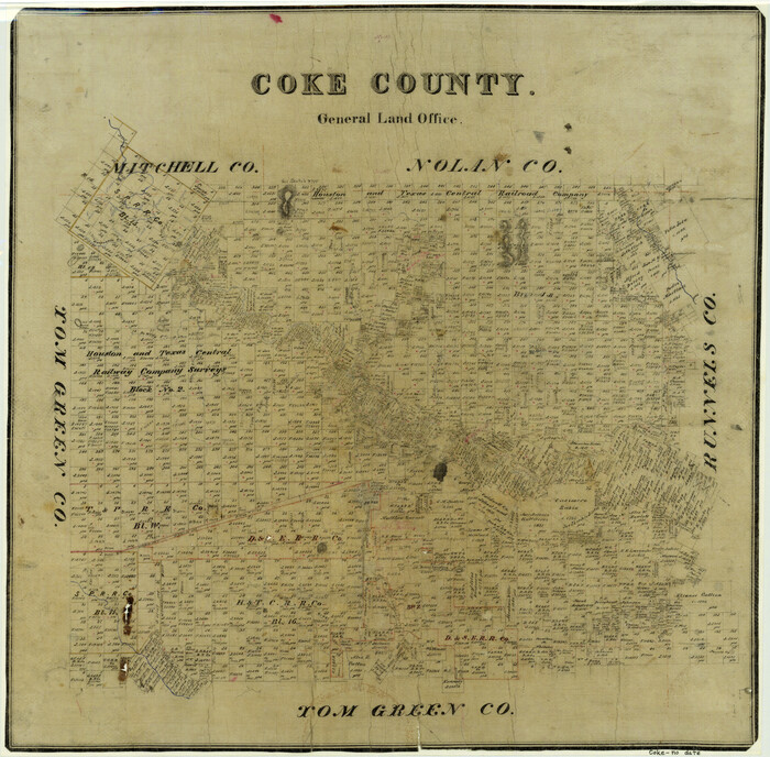 3407, Coke County, General Map Collection