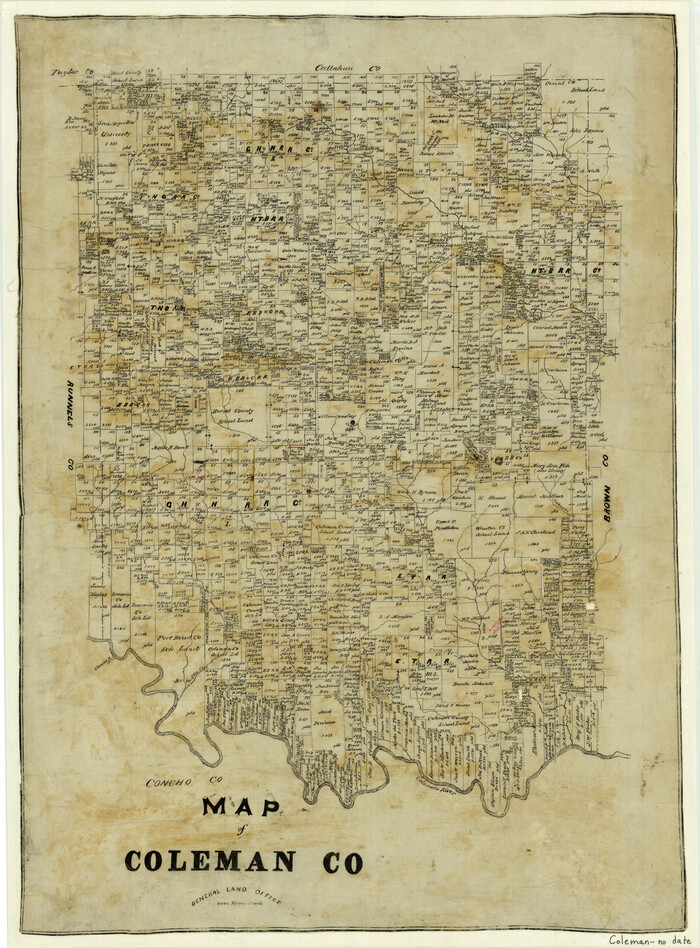 3408, Map of Coleman County, General Map Collection