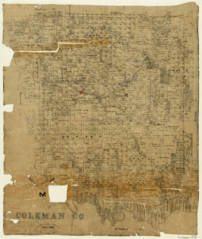 3412, Map of Coleman County, General Map Collection