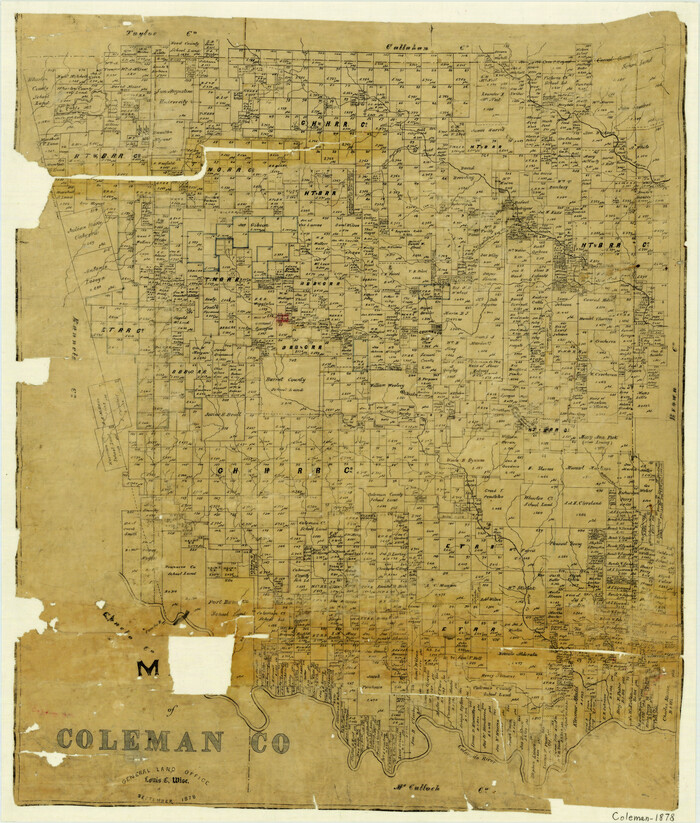 3412, Map of Coleman County, General Map Collection